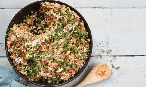 Spicy Pork And Vegetable Fried Rice